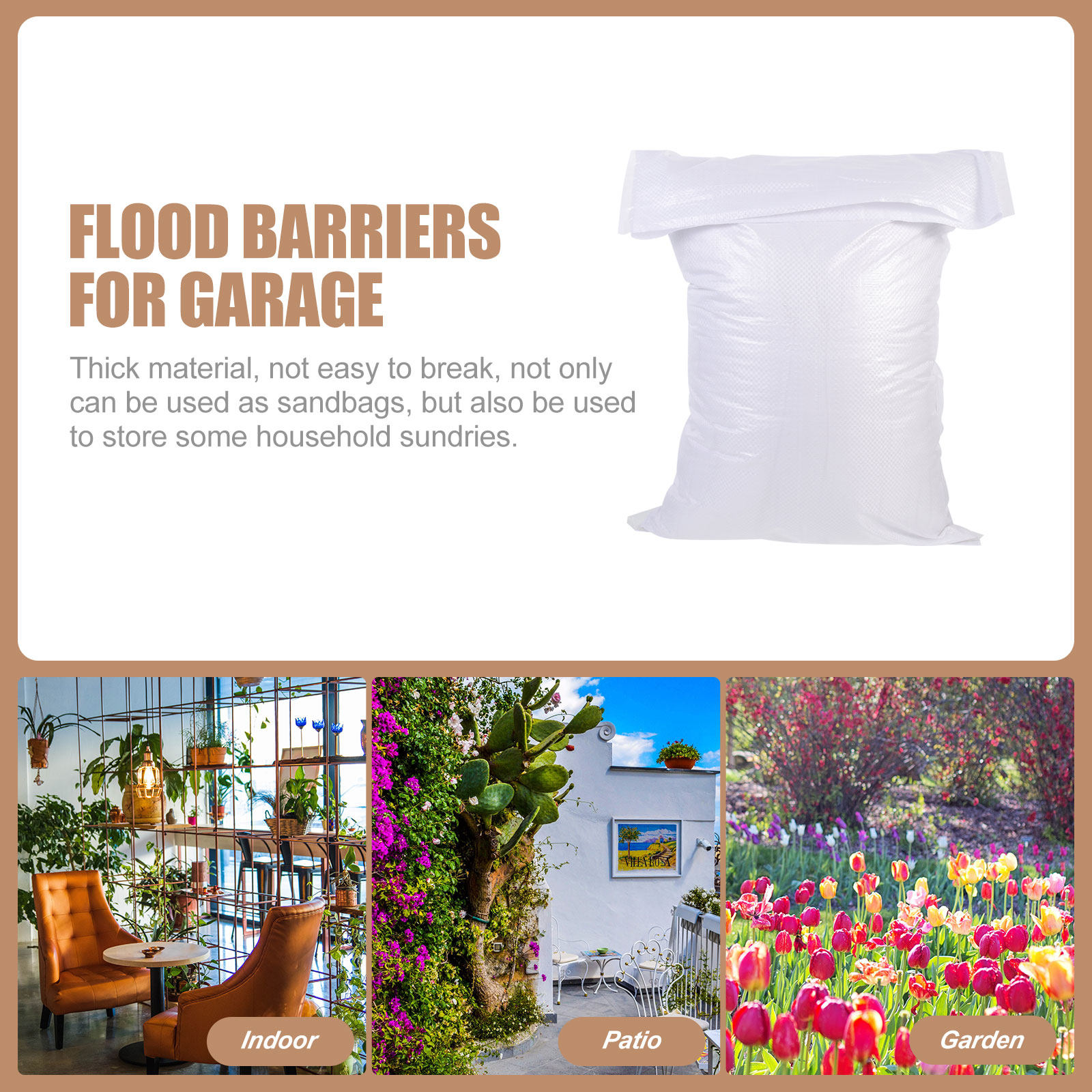 16Pcs Sturdy Waterproof Woven  - Flood Barrier Bag ulasan dan harga