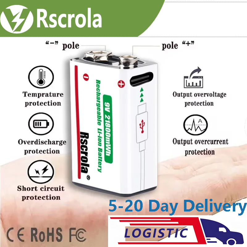Rscrola 9V 21800mWh Lithium Io - Smoke Detector Interconnected ulasan dan harga
