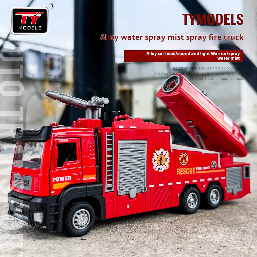 New Alloy Fire Truck Toy Large - Fire Escape Ladder ulasan dan harga