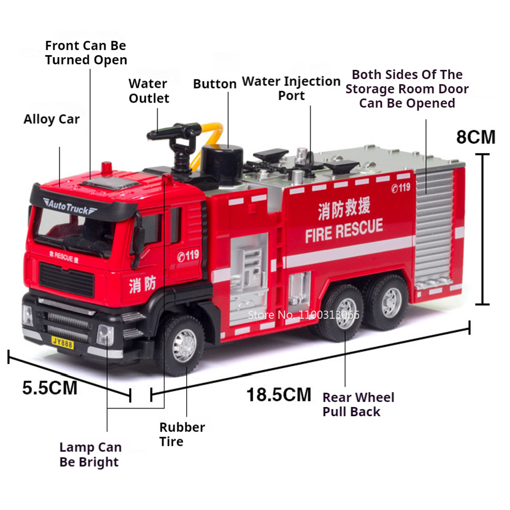 1/50 Ladder Fire Engine Car Mo - Fire Escape Ladder ulasan dan harga