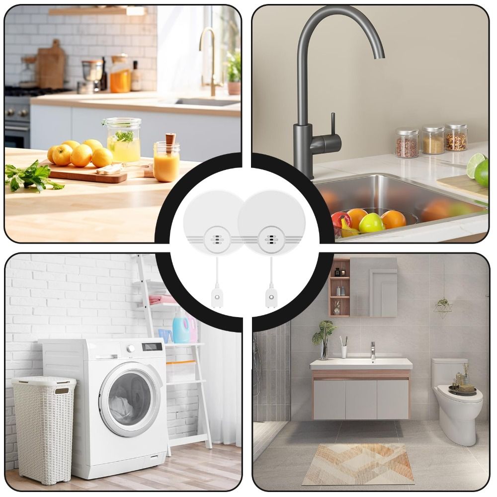 Dual Mode Sensor Water Leak Al - Water Alarm Sensor ulasan dan harga