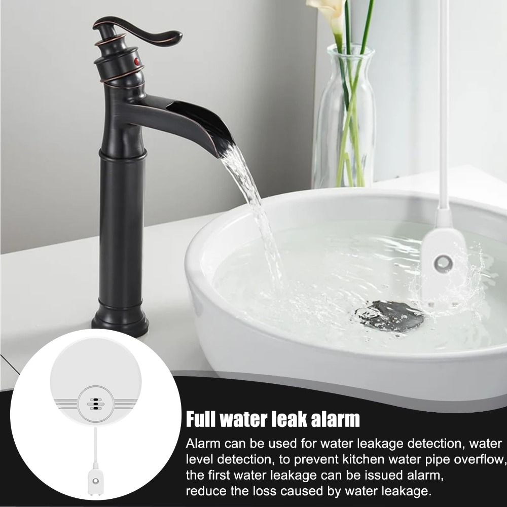 Dual Mode Sensor Water Leak Al - Water Alarm Sensor ulasan dan harga
