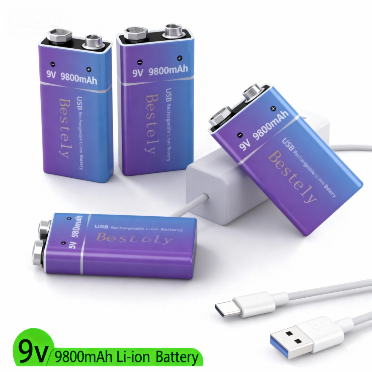 New 9V Rechargeable Li-ion Bat - Smoke Detector Interconnected ulasan dan harga